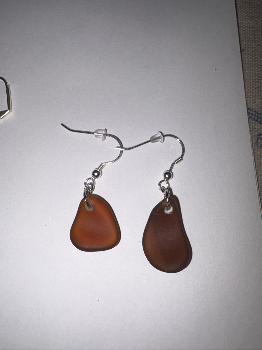 Handmade sea glass earrings